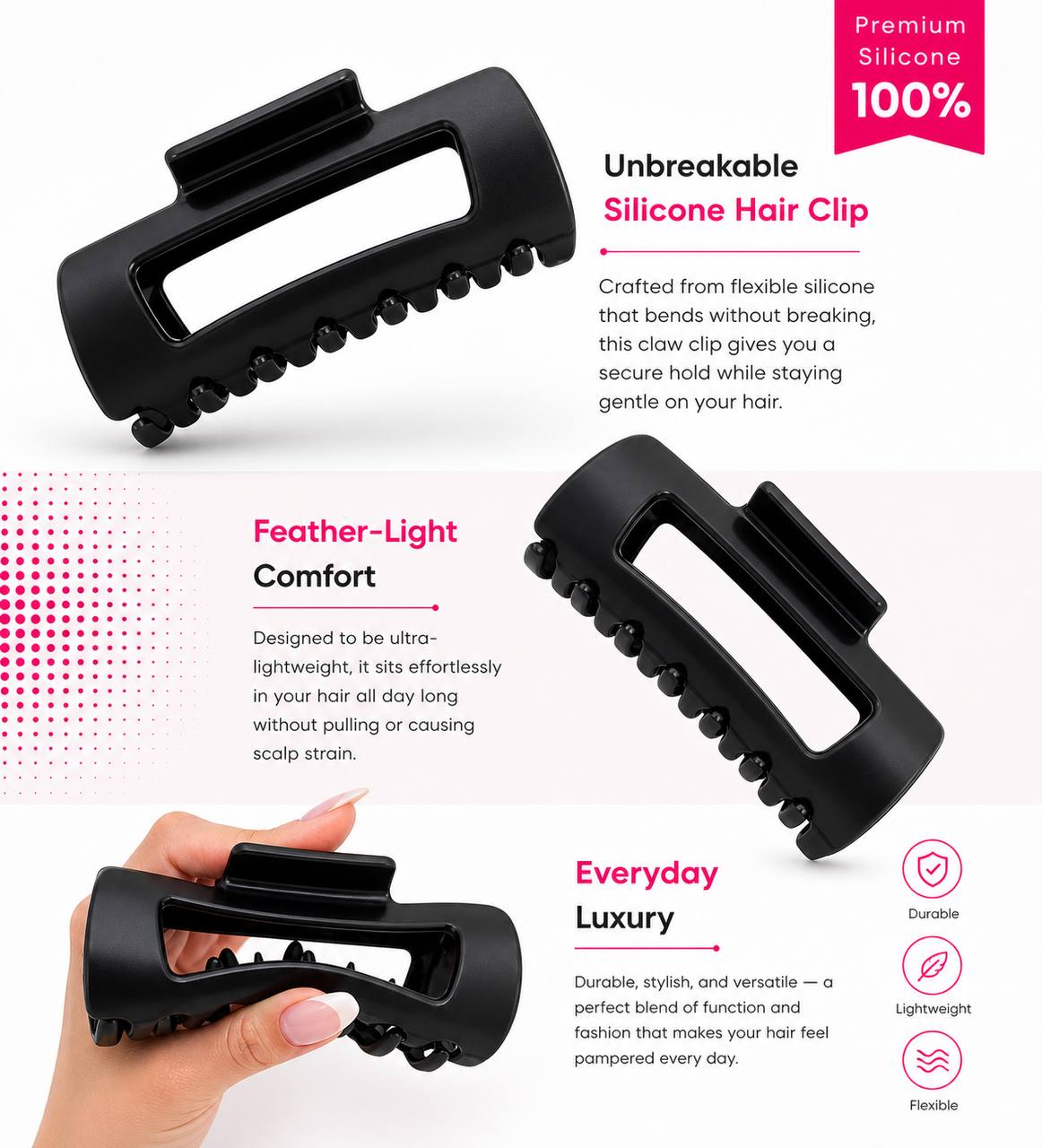 Silicon Hair Clip
